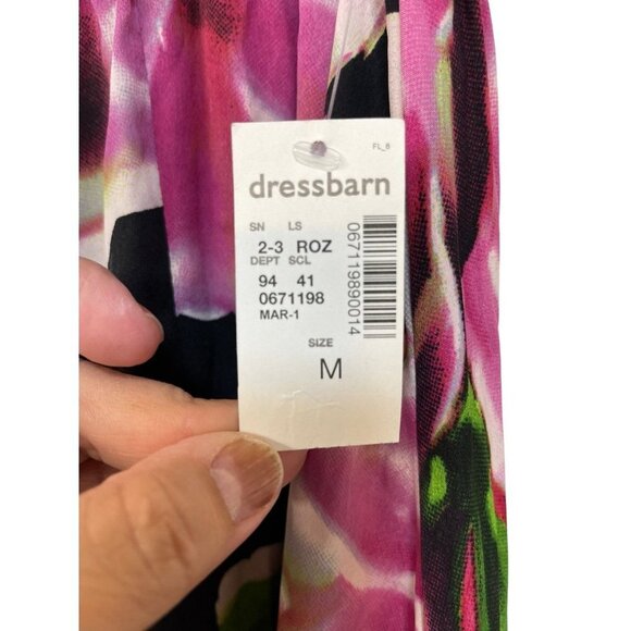 NEW Roz & Ali Women's Pull On Elastic Waist Floral A-Line Maxi Skirt Size Medium - Picture 4 of 7